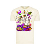 Vintage Arctic Mardi Gras Skeletons Vintage Tee - BundleAndBundleShop