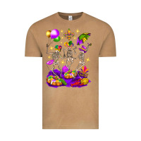Vintage Camel Mardi Gras Skeletons Vintage Tee - BundleAndBundleShop