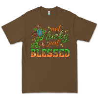 Cacao Not lucky just Blessed with Cross St. Patricks day Premium Tee - HowdyJamesFarm