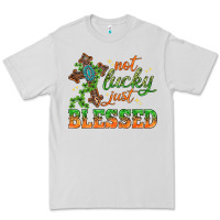 Dove Grey Not lucky just Blessed with Cross St. Patricks day Premium Tee - HowdyJamesFarm