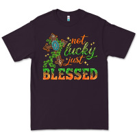 Plum Not lucky just Blessed with Cross St. Patricks day Premium Tee - HowdyJamesFarm