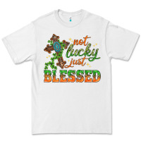 White Not lucky just Blessed with Cross St. Patricks day Premium Tee - HowdyJamesFarm