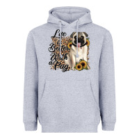 Heather Grey life is better with a pug Heavyweight Hoodie - JahusDesignShop