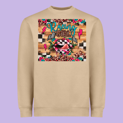 Racing Girl Heavyweight Sweatshirt Designed By Jahusdesignshop