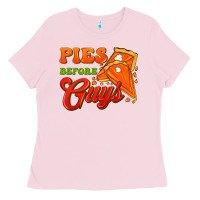 Bubblegum Pink Pies Before Guys Ladies Tee - FaDigitalArtStudio