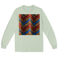Matcha leopard 4th of july seamless pattern Long Sleeve Tee - BundleAndBundleShop