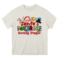 Santas Favorite Hockey Player Heavy Core Tee | Teevron