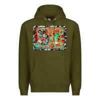 Army Green western back to school 5th grade 2 Premium Hoodie - Jasminsmagicworld