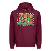 Burgundy western back to school 5th grade 2 Premium Hoodie - Jasminsmagicworld