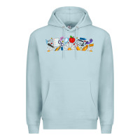 Blue Mist Best Teacher Ever Premium Hoodie - CowhideDigitalArt