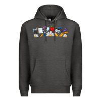 Charcoal Heather Best Teacher Ever Premium Hoodie - CowhideDigitalArt
