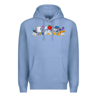 Colony Blue Best Teacher Ever Premium Hoodie - CowhideDigitalArt