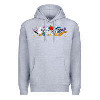 Heather Grey Best Teacher Ever Premium Hoodie - CowhideDigitalArt