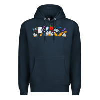 Navy Best Teacher Ever Premium Hoodie - CowhideDigitalArt