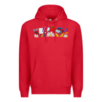 Red Best Teacher Ever Premium Hoodie - CowhideDigitalArt