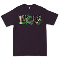 Plum Lucky horseshoe St. Patrick's Day Premium Tee - CowGirlArtShop