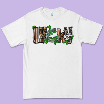 Lucky Horseshoe St. Patrick's Day Premium Tee Designed By Cowgirlartshop