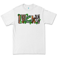 White Lucky horseshoe St. Patrick's Day Premium Tee - CowGirlArtShop