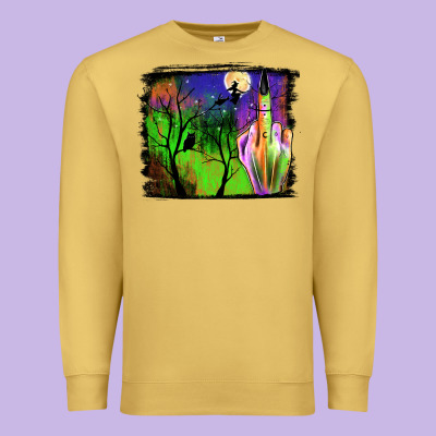 Halloween Background Premium Sweatshirt Designed By Jahusdesignshop