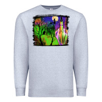 Heather Grey halloween background Premium Sweatshirt - JahusDesignShop