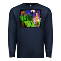 Navy halloween background Premium Sweatshirt - JahusDesignShop