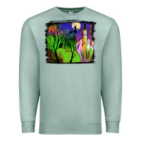 Seafoam halloween background Premium Sweatshirt - JahusDesignShop
