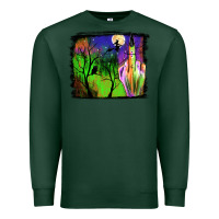 Sports Green halloween background Premium Sweatshirt - JahusDesignShop