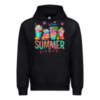 Black summer vibes coffee cups Urban Hoodie - Jasminsmagicworld