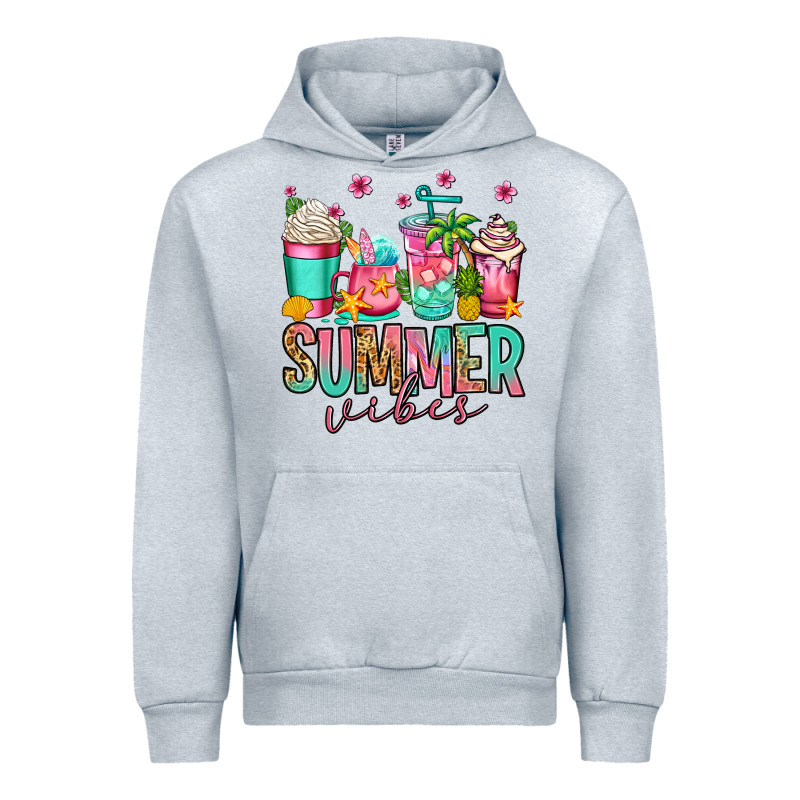Summer Vibes Coffee Cups Urban Hoodie by Jasminsmagicworld | Teevron