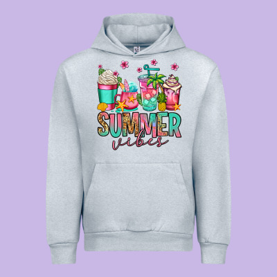 Summer Vibes Coffee Cups Urban Hoodie Designed By Jasminsmagicworld