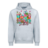 Heather Grey summer vibes coffee cups Urban Hoodie - Jasminsmagicworld