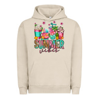 Pigment French Oak summer vibes coffee cups Urban Hoodie - Jasminsmagicworld
