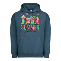 Pigment Midnight Navy summer vibes coffee cups Urban Hoodie - Jasminsmagicworld