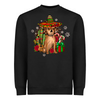 Black Chihuahua Christmas Heavyweight Sweatshirt - JahusDesignShop