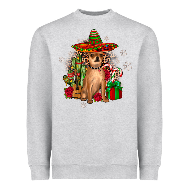 Chihuahua Christmas Heavyweight Sweatshirt by JahusDesignShop | Teevron