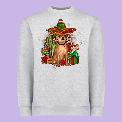 Chihuahua Christmas Heavyweight Sweatshirt Designed By Jahusdesignshop