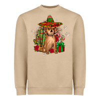 Mushroom Chihuahua Christmas Heavyweight Sweatshirt - JahusDesignShop