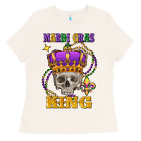 Bone Skull Mardi Gras king Ladies Tee - FaDigitalArtStudio