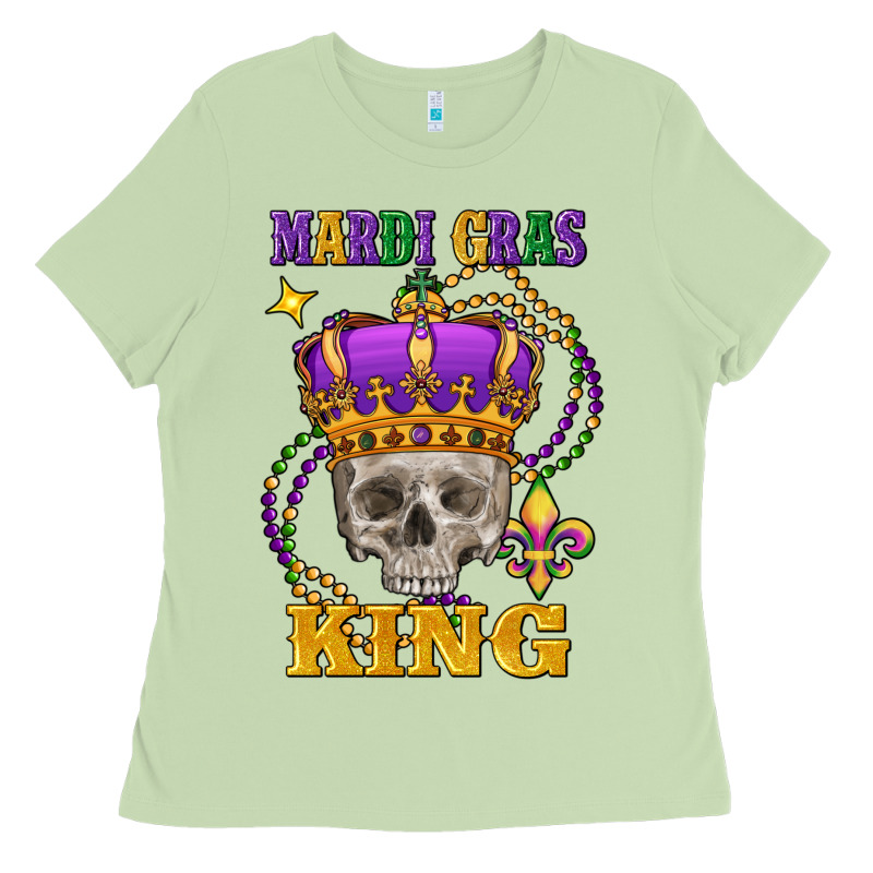 Skull Mardi Gras King Ladies Tee by FaDigitalArtStudio | Teevron