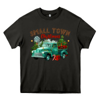 Asphalt small town christmas Heavy Core Tee - CowGirlArtShop