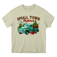 Mossy small town christmas Heavy Core Tee - CowGirlArtShop