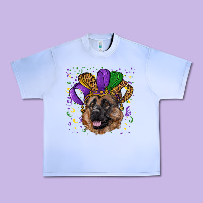Mardi Gras Hat German Shepherd Urban Heavy Tee Designed By Ranaportraitstore