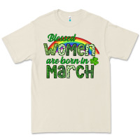 Bone Blessed women are born in March Premium Tee - CowGirlArtShop