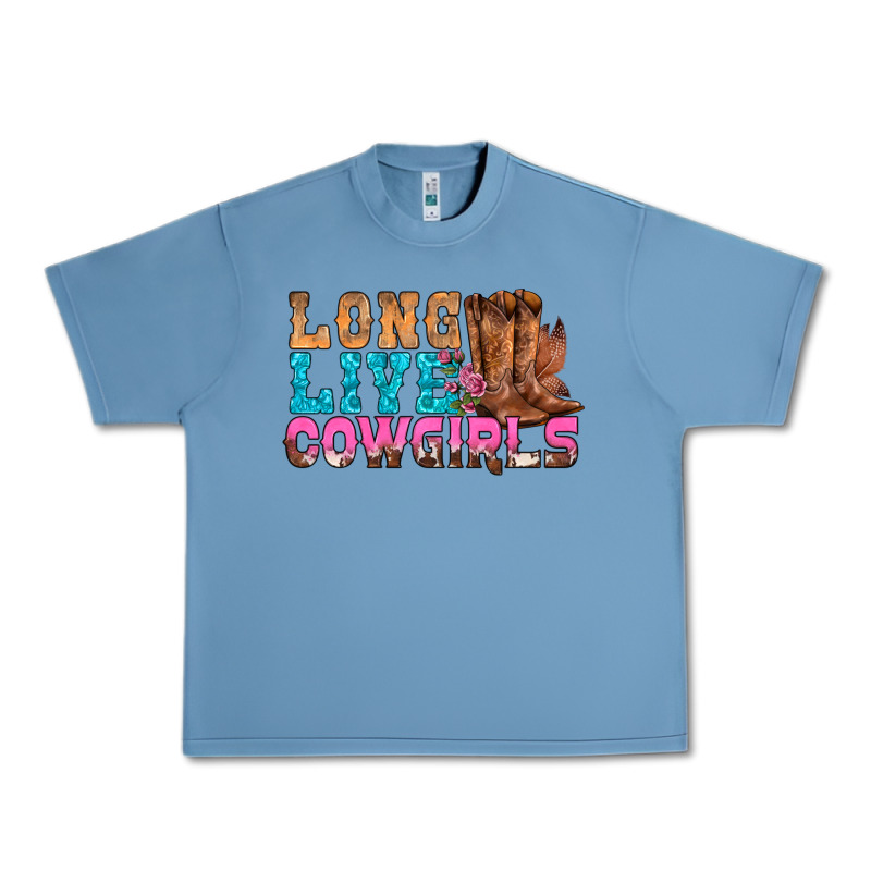 Western Long Live Cowgirls With Roses Urban Heavy Tee by BundleAndBundleShop | Teevron