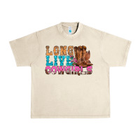 Sandshell Western Long Live Cowgirls With Roses Urban Heavy Tee - BundleAndBundleShop