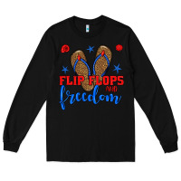 Black flip flops and freedom Long Sleeve Tee - BundleAndBundleShop