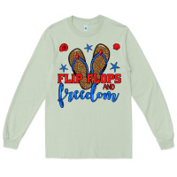 Matcha flip flops and freedom Long Sleeve Tee - BundleAndBundleShop