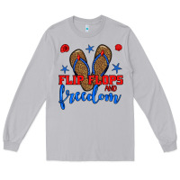 Moon Dust flip flops and freedom Long Sleeve Tee - BundleAndBundleShop