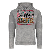 Cloud Rock Nurse life leopard frame Vintage Hoodie - LillyAllenDesigns