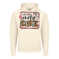 Vintage Artic Nurse life leopard frame Vintage Hoodie - LillyAllenDesigns
